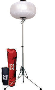 300W LED, Diffuser Balloon Light, Tripod Stand w/3-stage mast assembly