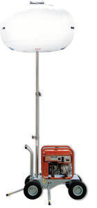 800W LED, Diffuser Balloon Light, Cart Mounted w/3-stage mast assembly