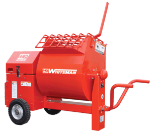 Whiteman 4.5 cubic foot, gasoline powered, wheelbarrow style mixer