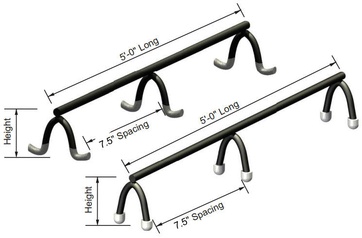 CONTINUOUS HIGH CHAIR PLASTIC DIPPED