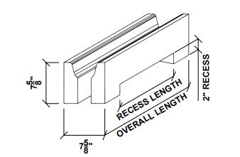 PRECAST RECESSED DOOR HEADER